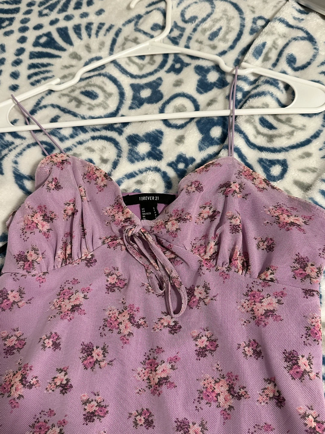 Forever 21 Floral Mesh Mini Dress - photo 3