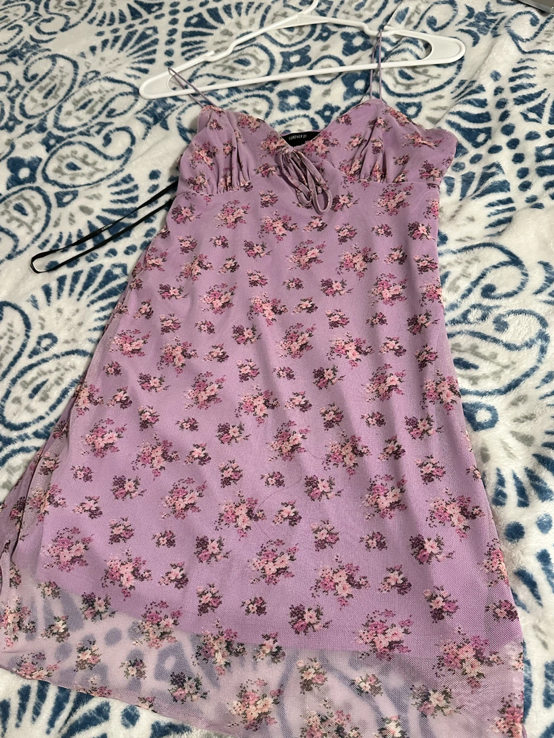 Forever 21 Floral Mesh Mini Dress - photo 4