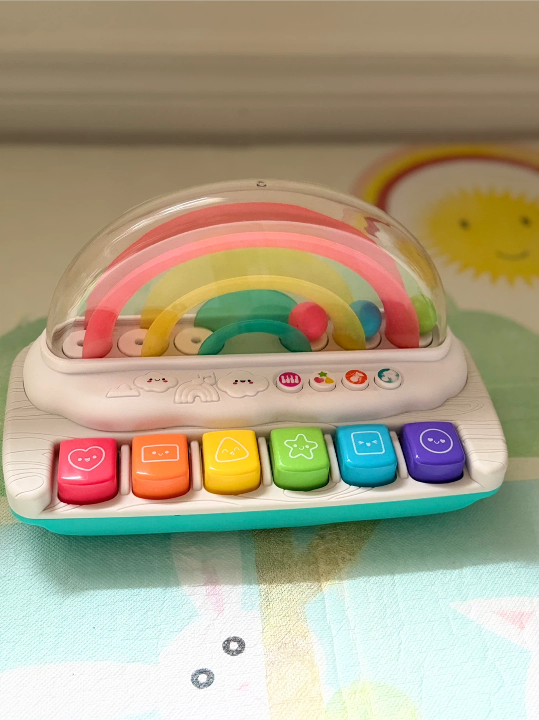 Baby Musical Rainbow Piano and Spinning Toy