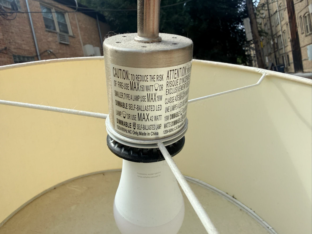 Modern Brushed Nickel Arch Floor Lamp - photo 2