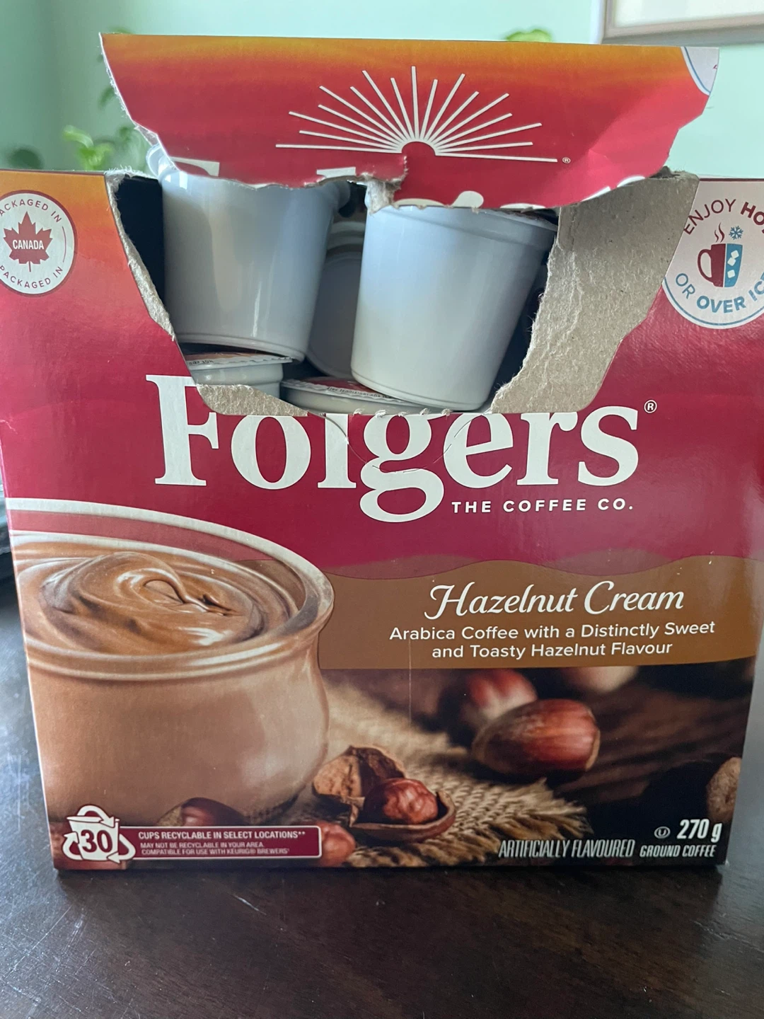 Folgers Hazelnut Cream Coffee Pods