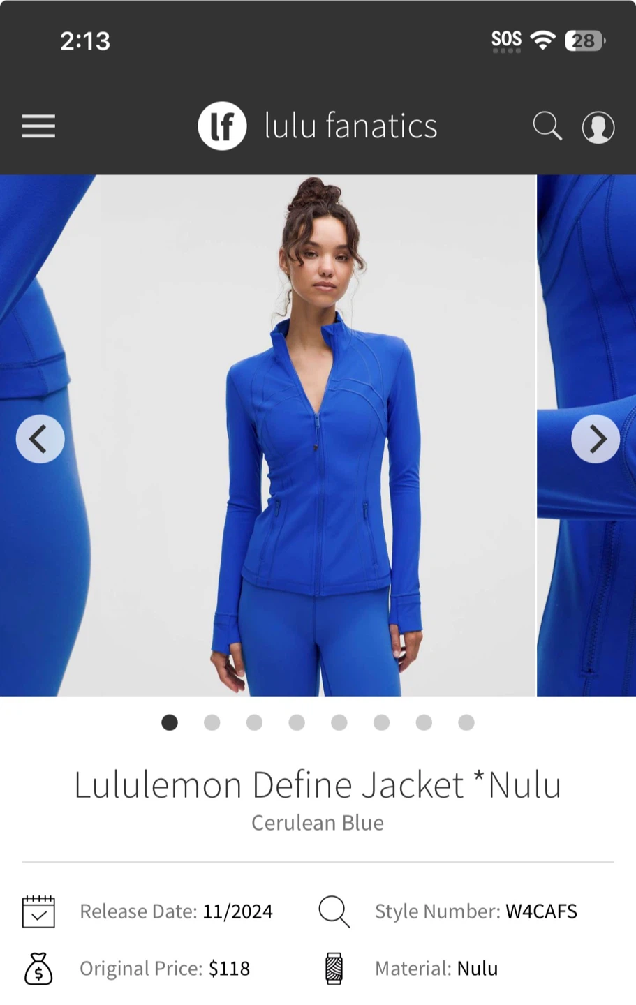 Lululemon Brand nee medium/size 8