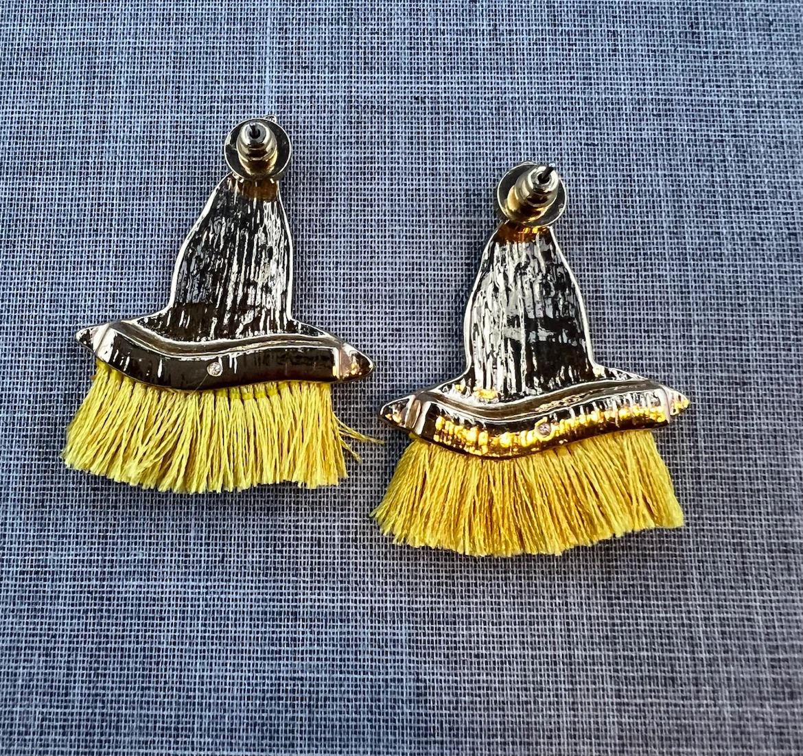 Witch Hat Fringe Earrings - photo 3