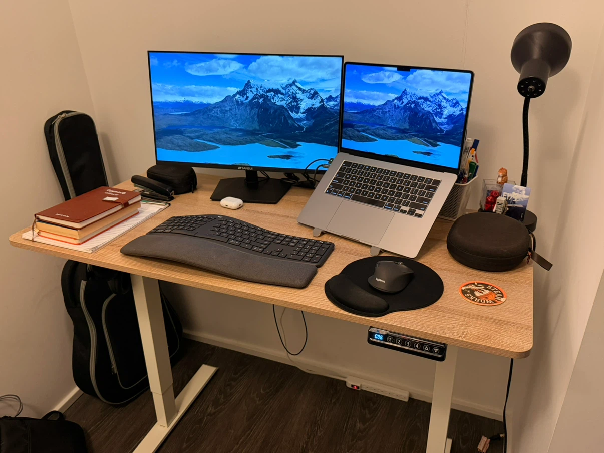 Electric Standing Desk (Maple) - photo 2