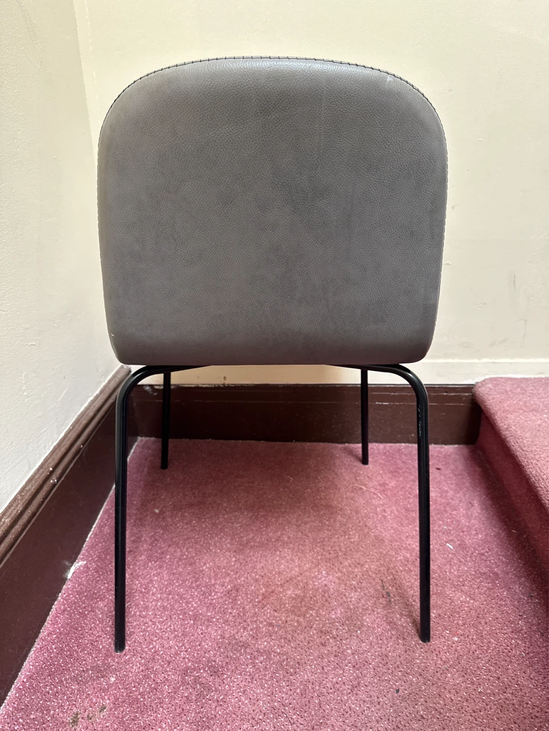 Modern Faux Pebble Leather Dining Chair - photo 3