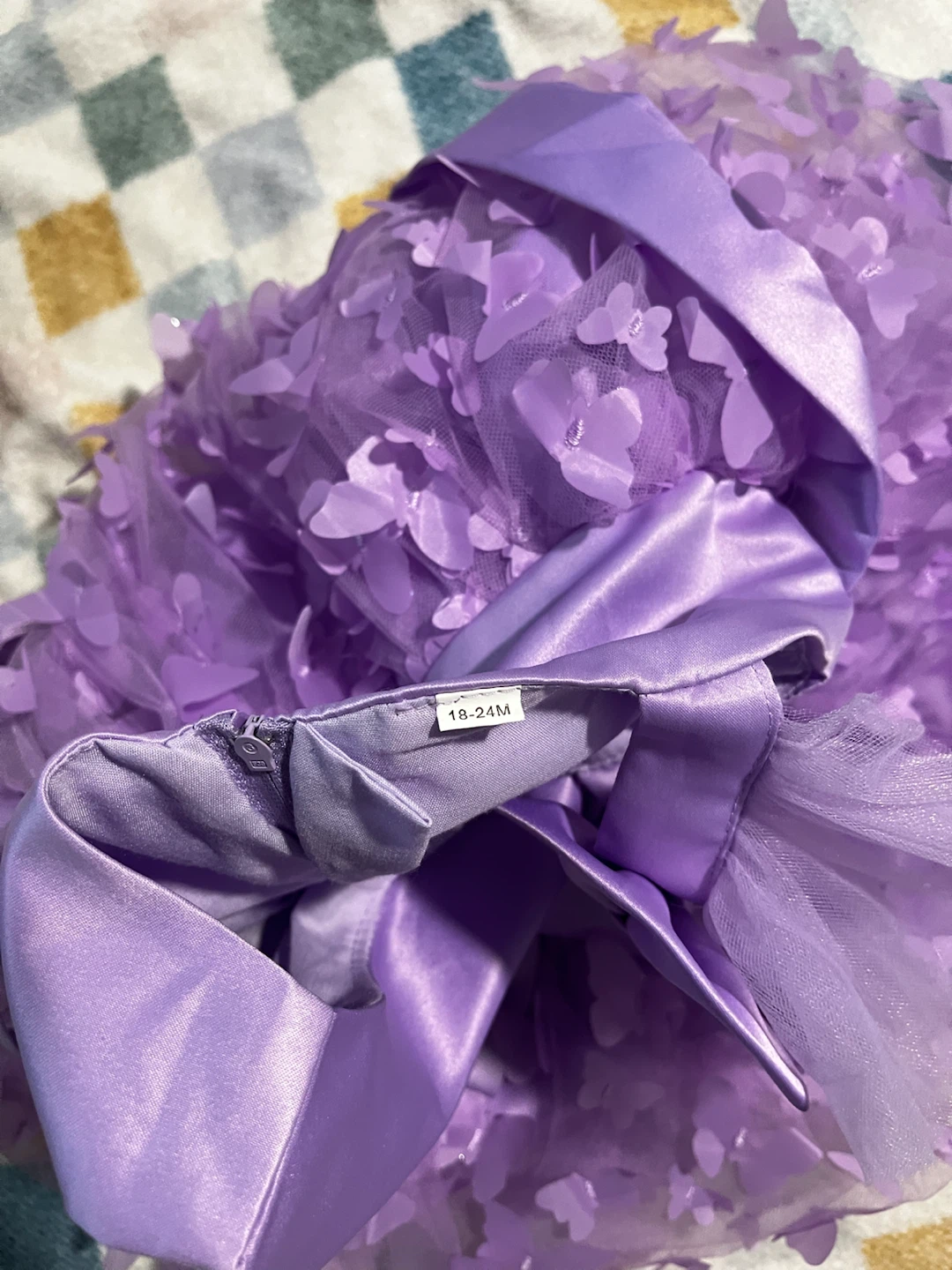 Toddler Girls Purple Butterfly Dress - photo 3