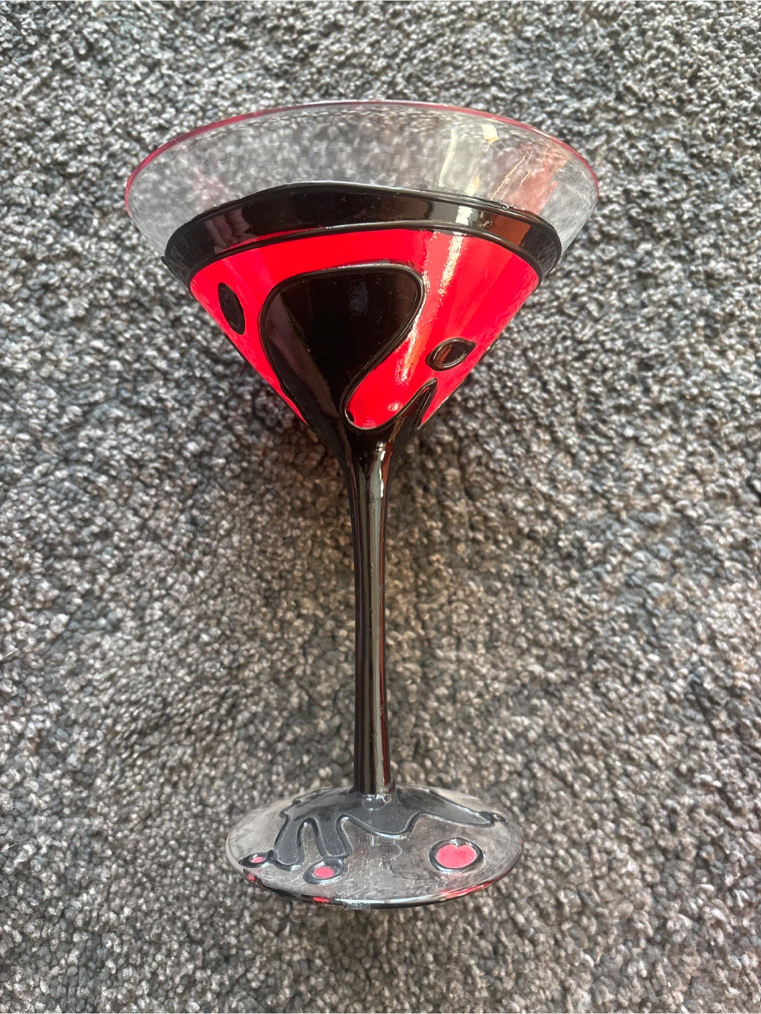 Set of 2 Hand-Painted Martini Glasses - photo 3