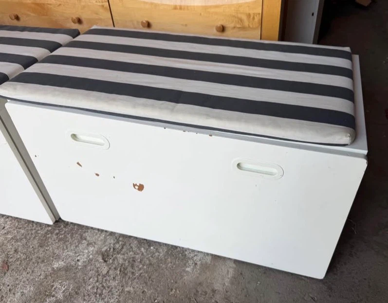 Large ikea- SMÅSTAD/ STUVA drawer / toy storage bin with cushion