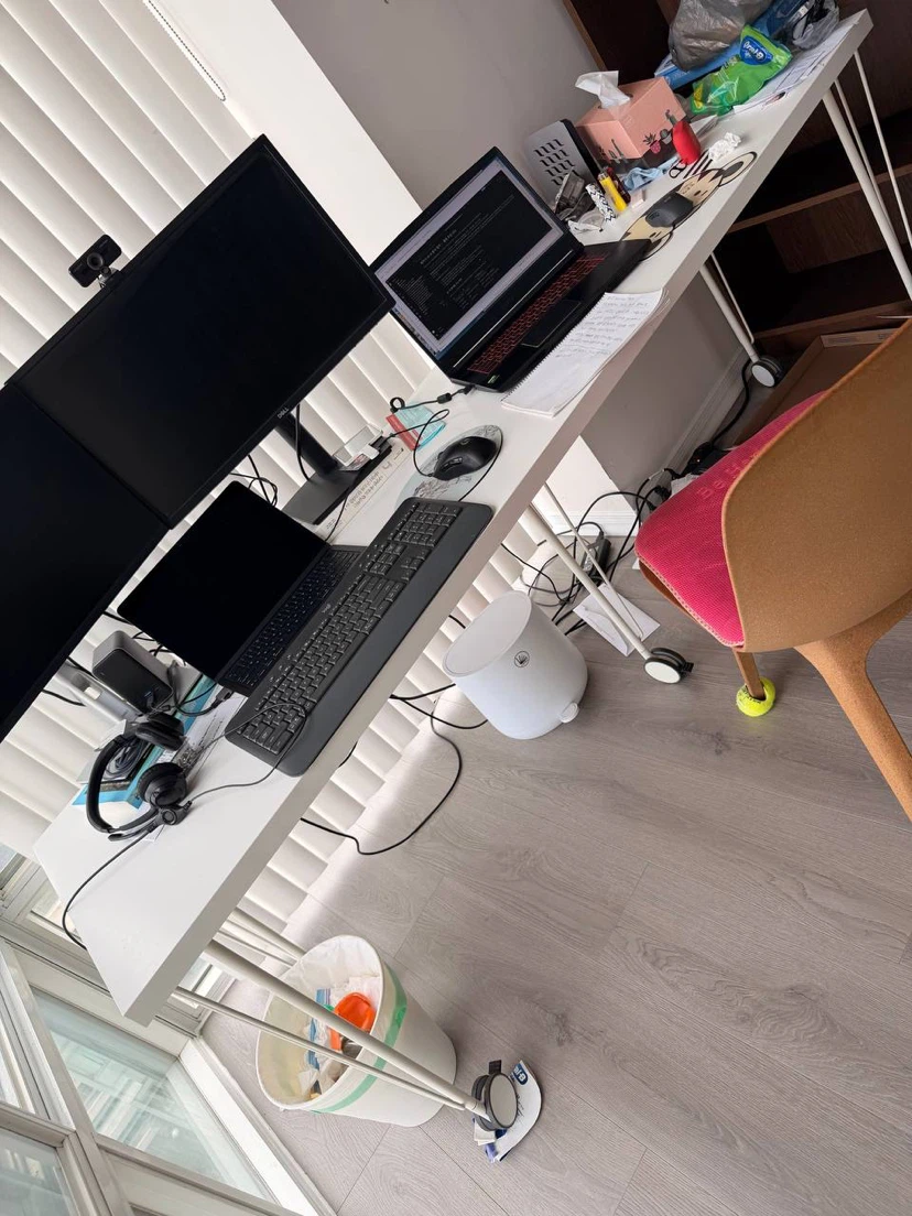 White IKEA Computer Desk