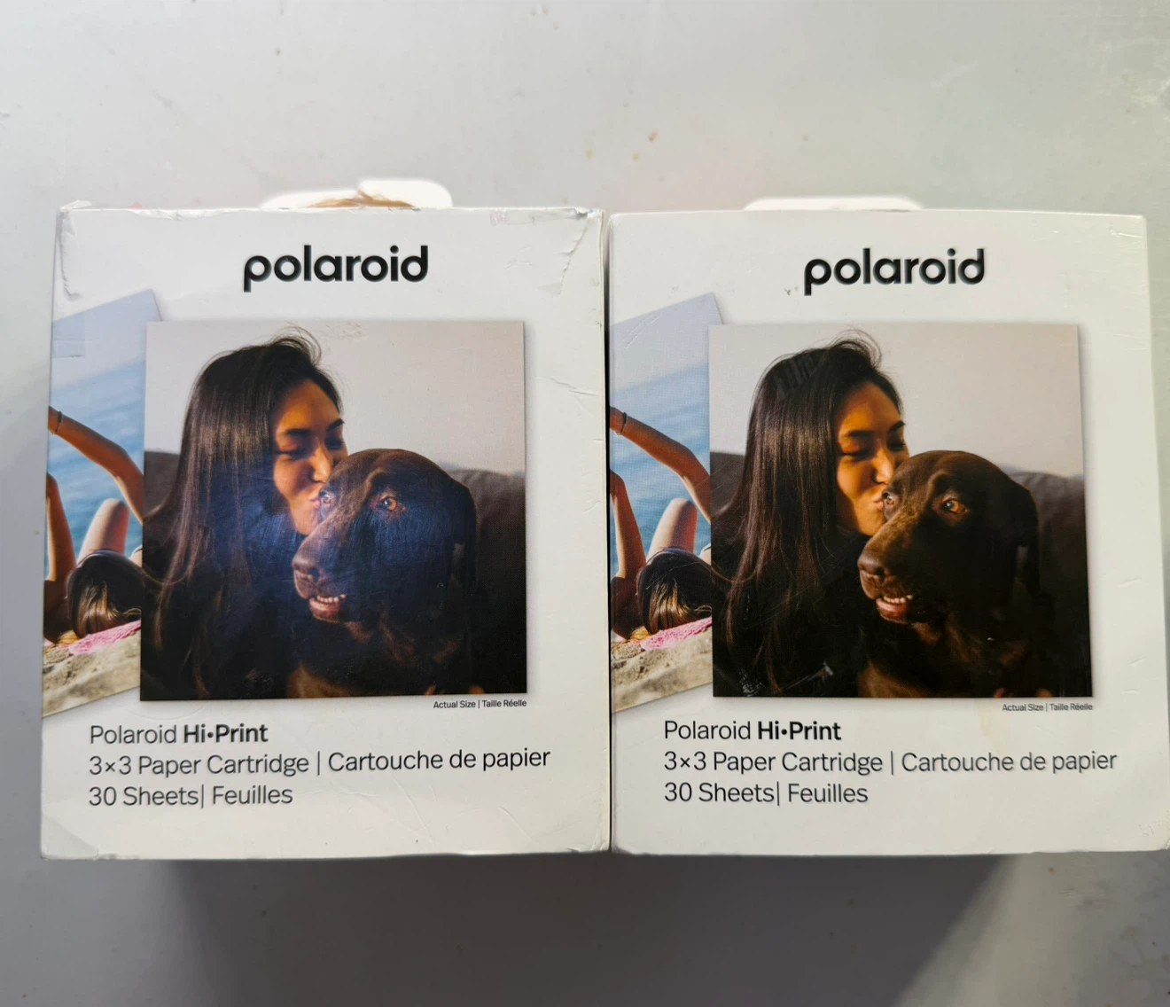 Polaroid Hi-Print 3x3 Paper Cartridge 30 Sheets 2 boxes