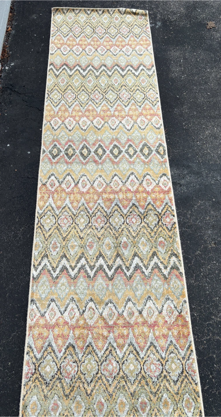 Beautiful Soft & Velvety Washable Hallway Runner (2 x 7.5 feet)