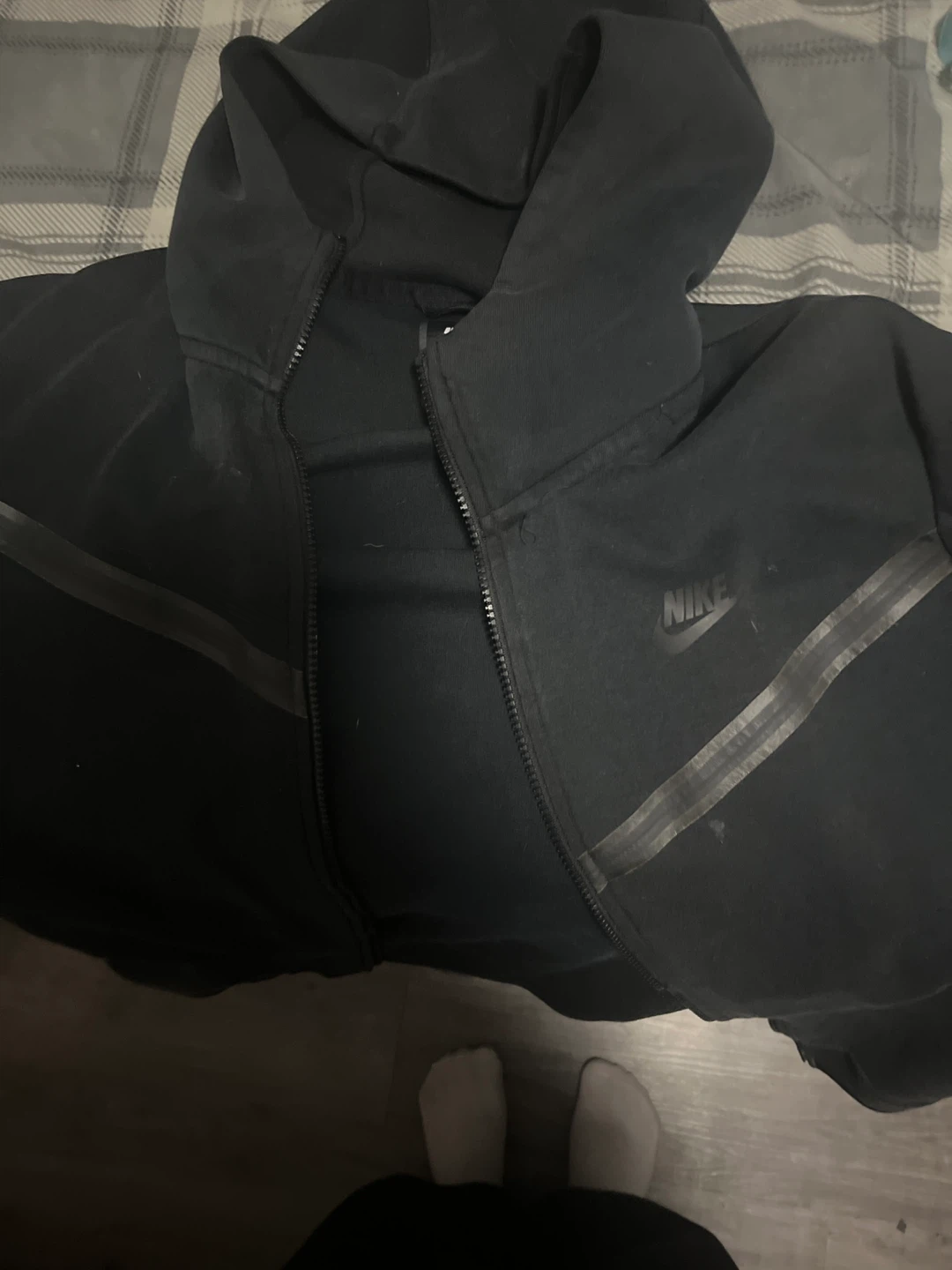 Nike Tech Fleece Full-Zip Hoodie Black - photo 4