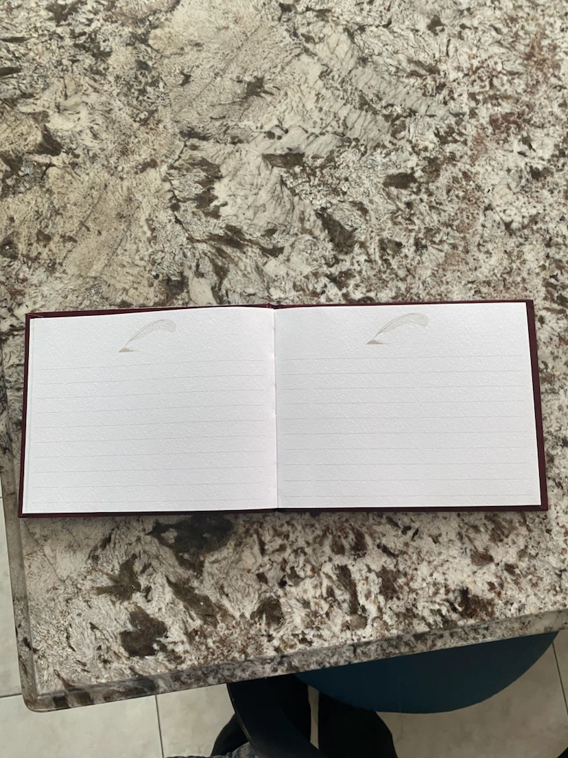 Burgundy Guest Book - photo 2