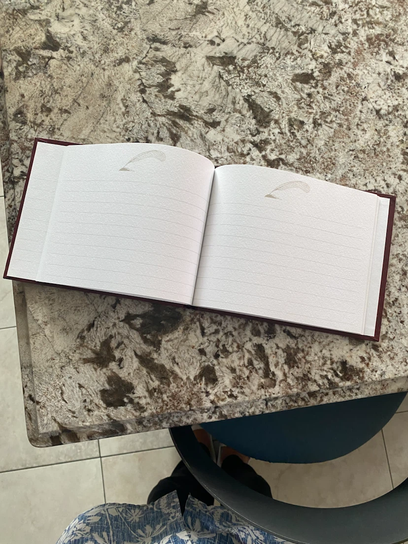 Burgundy Guest Book - photo 3