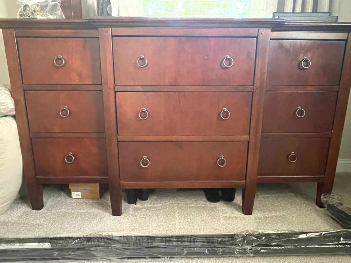 Dark Wood Bedroom Furniture Set
