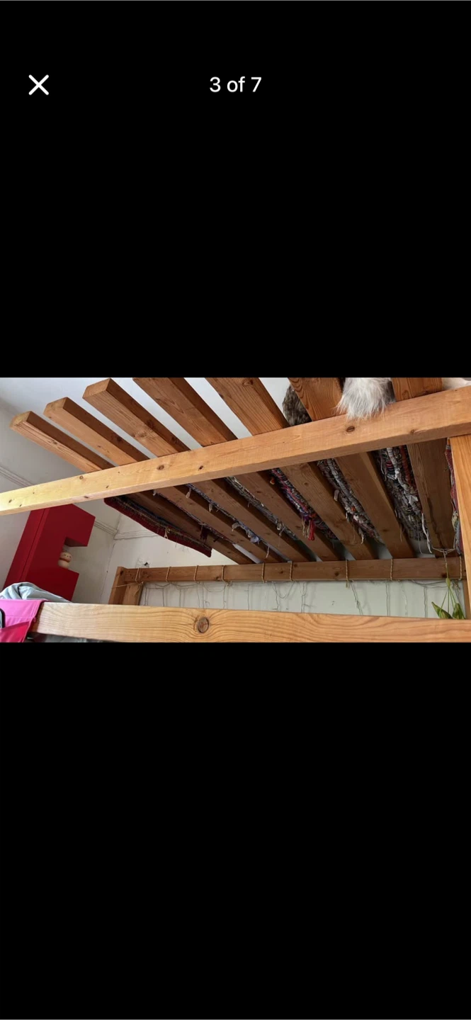 Solid Wood Bunk Bed Frame - photo 3