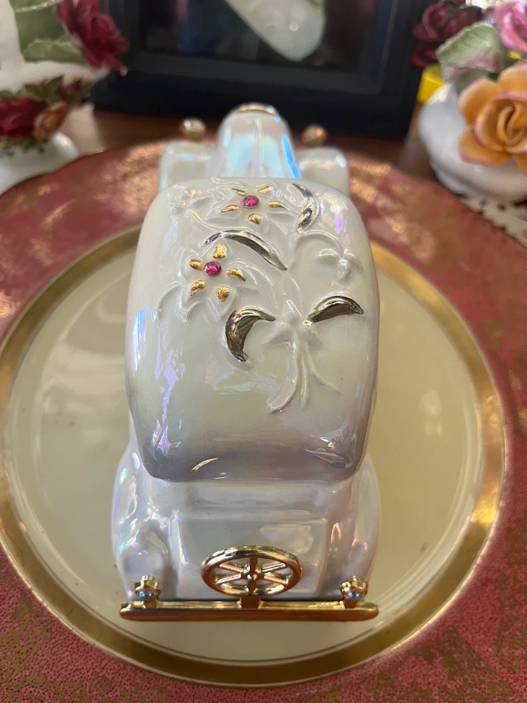 Vintage Porcelain Car Trinket Box - photo 5