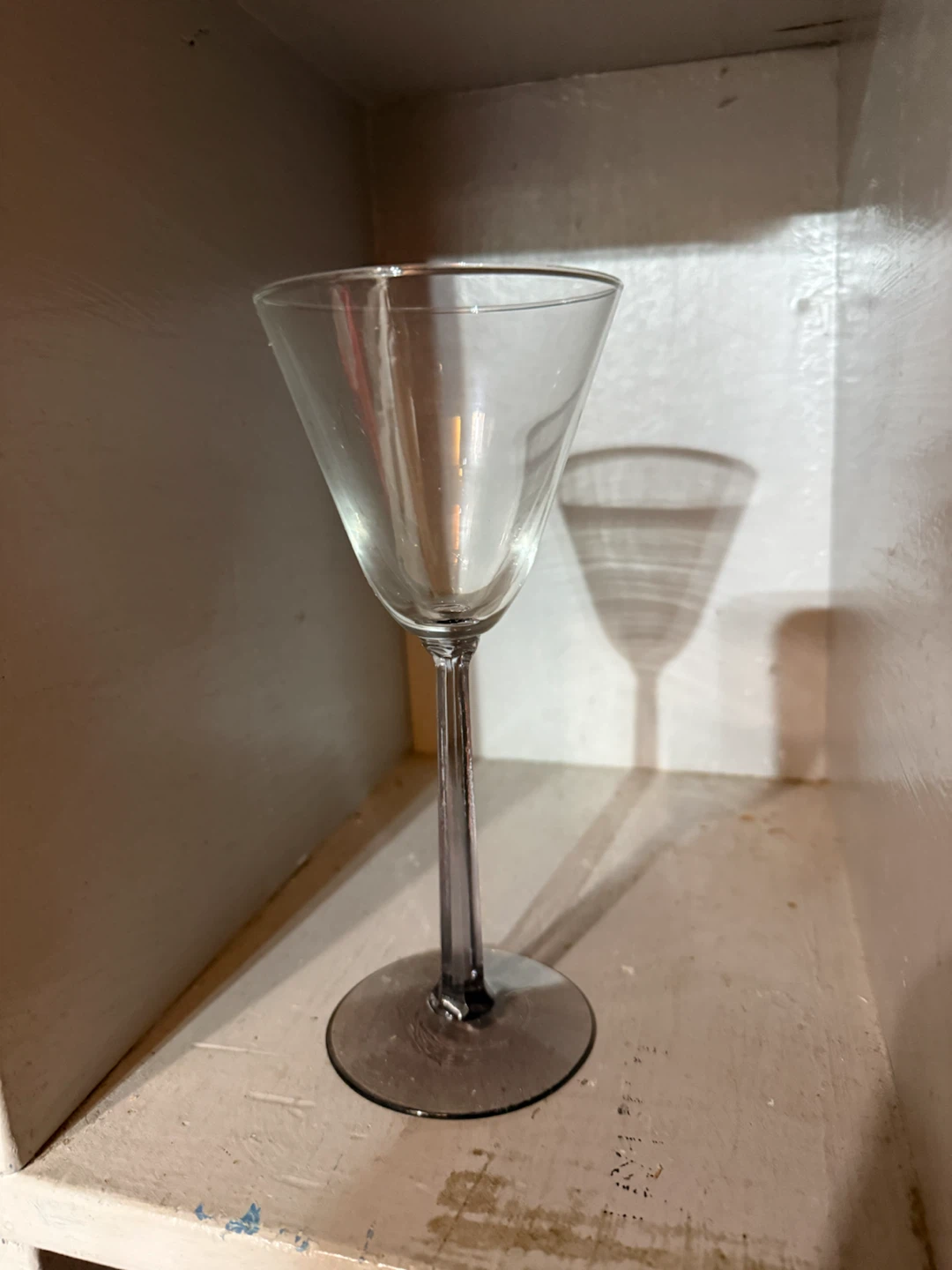 Clear Glass Stemmed Cocktail Glasses set of 14