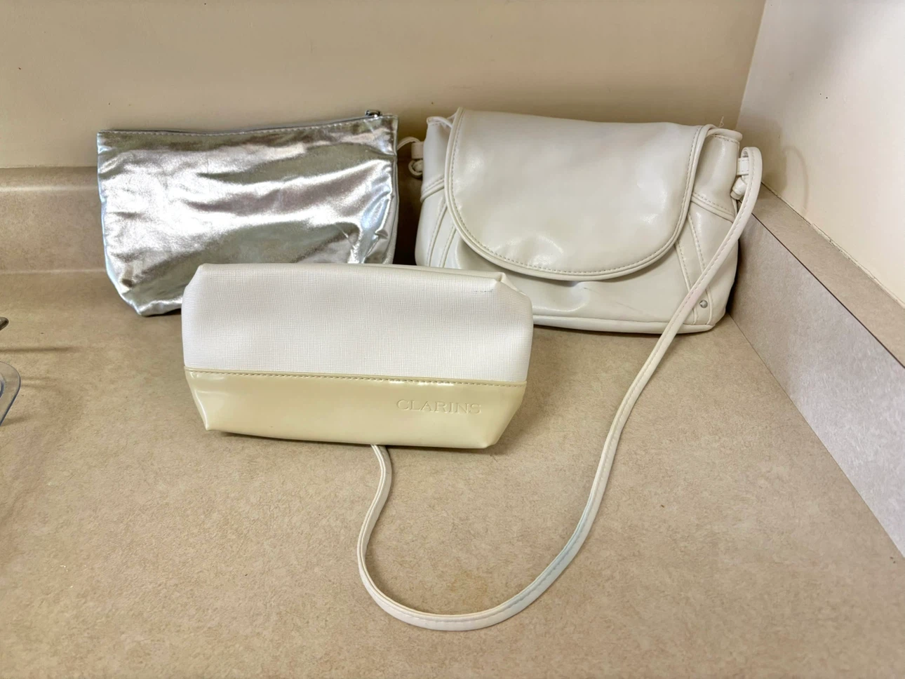 Set of Three Small Makeup Bags and Pouches