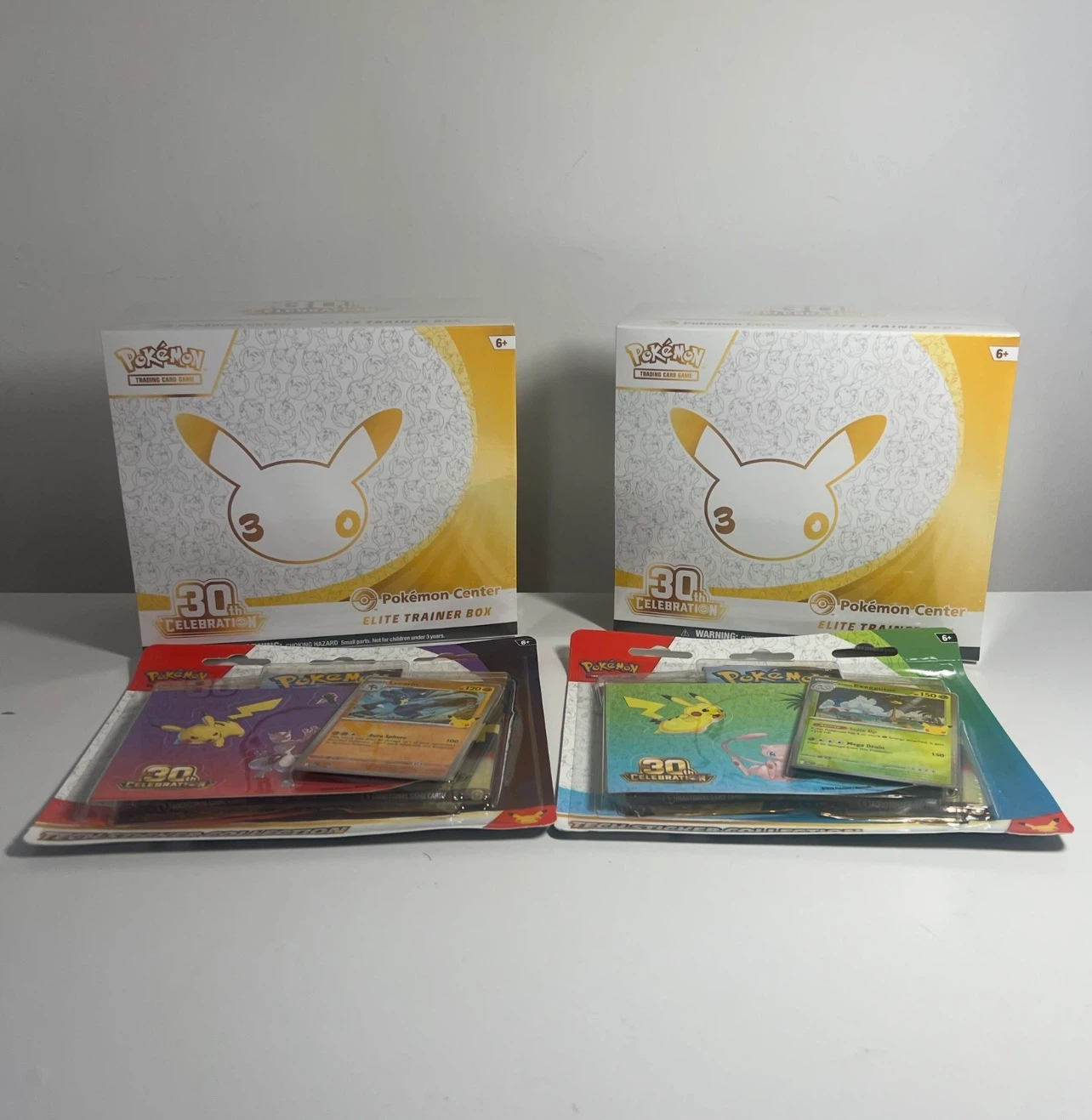 Pokemon 30th Celebration ETB and Sticker Collections