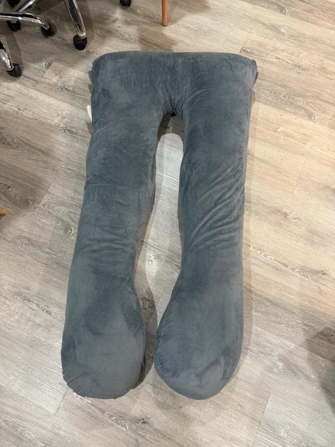 U-Shaped Grey Pregnancy Body Pillow