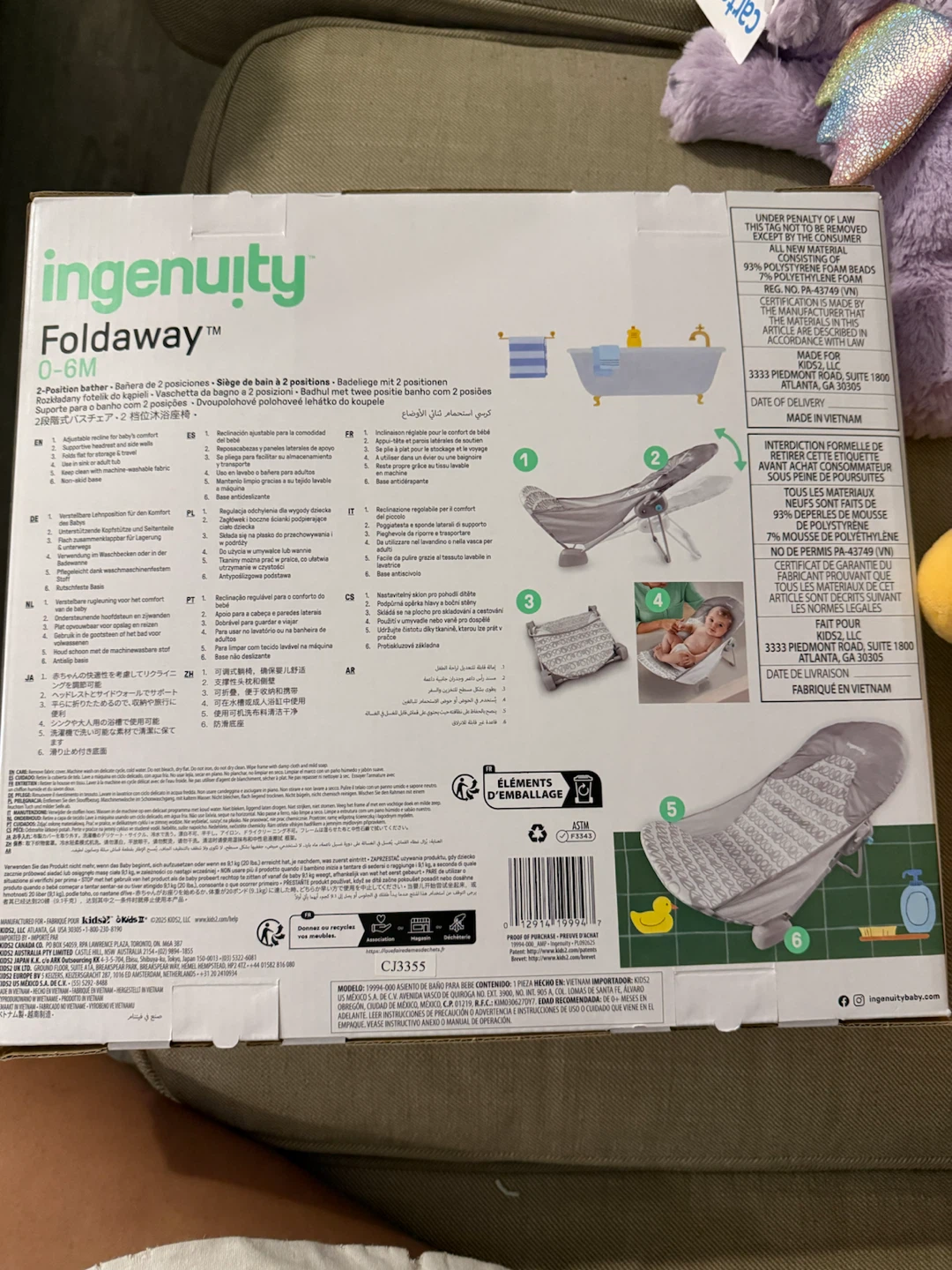 Ingenuity Foldaway Baby Bather - photo 2