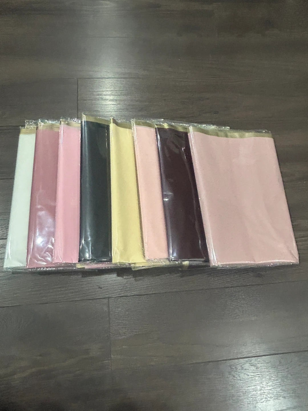 Set of 9 Multi-Coloured Floral Wrapping Paper