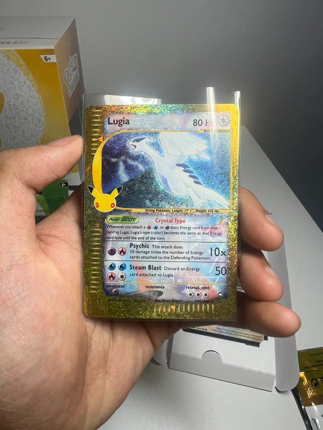 Pokemon 25th Anniversary Lugia Holo Card - photo 2