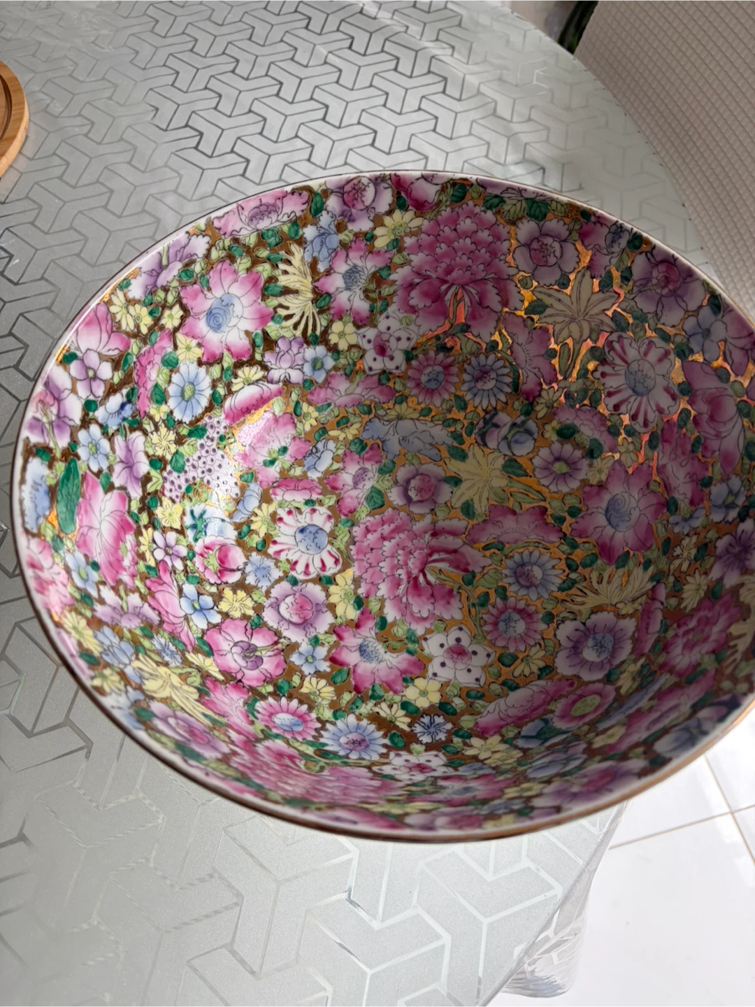 Decorative Floral Porcelain Bowl