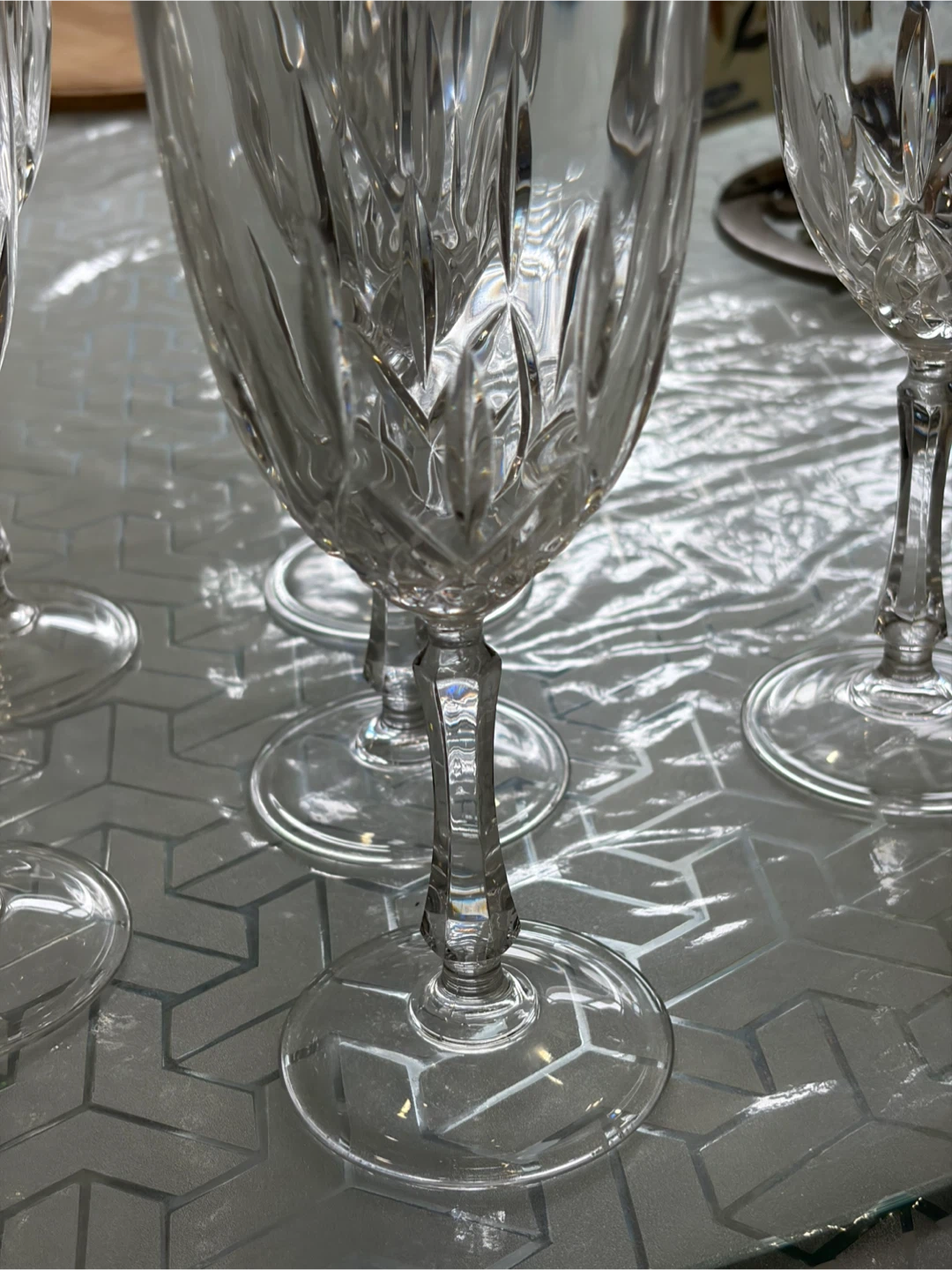 Set of 8 Crystal Wine Glasses - photo 2