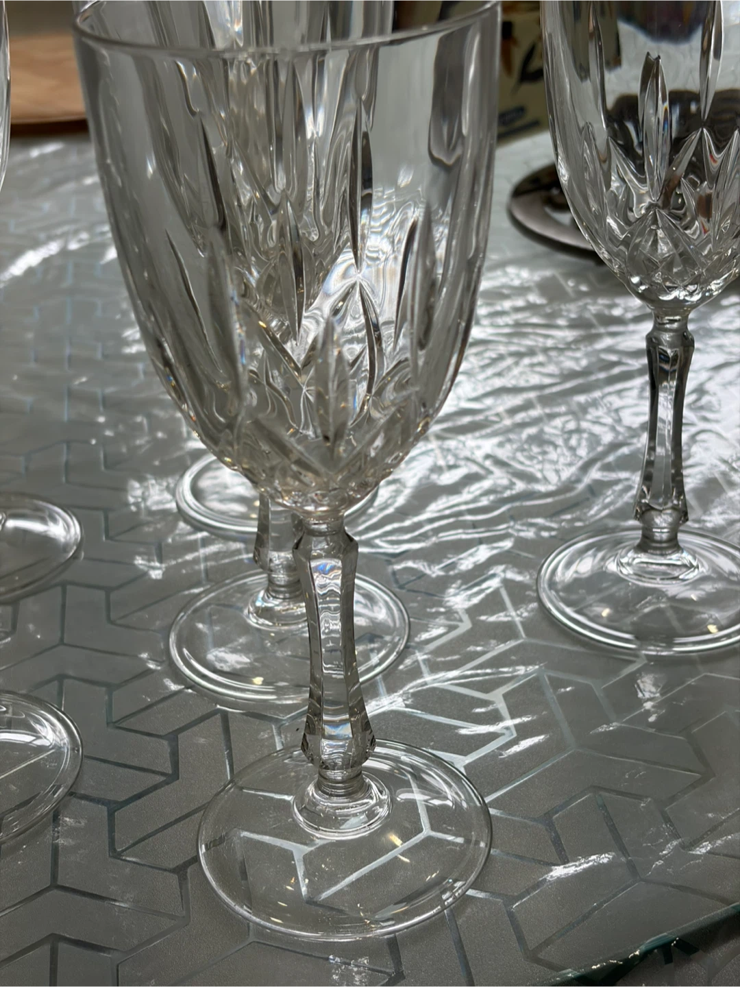 Set of 8 Crystal Wine Glasses - photo 3