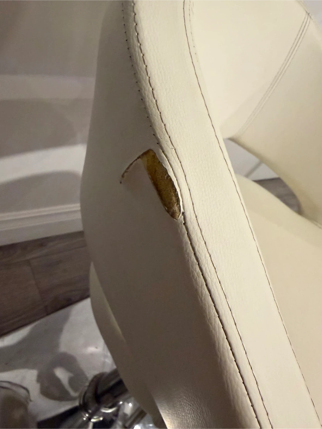 Cream Swivel Bar Stool - photo 4