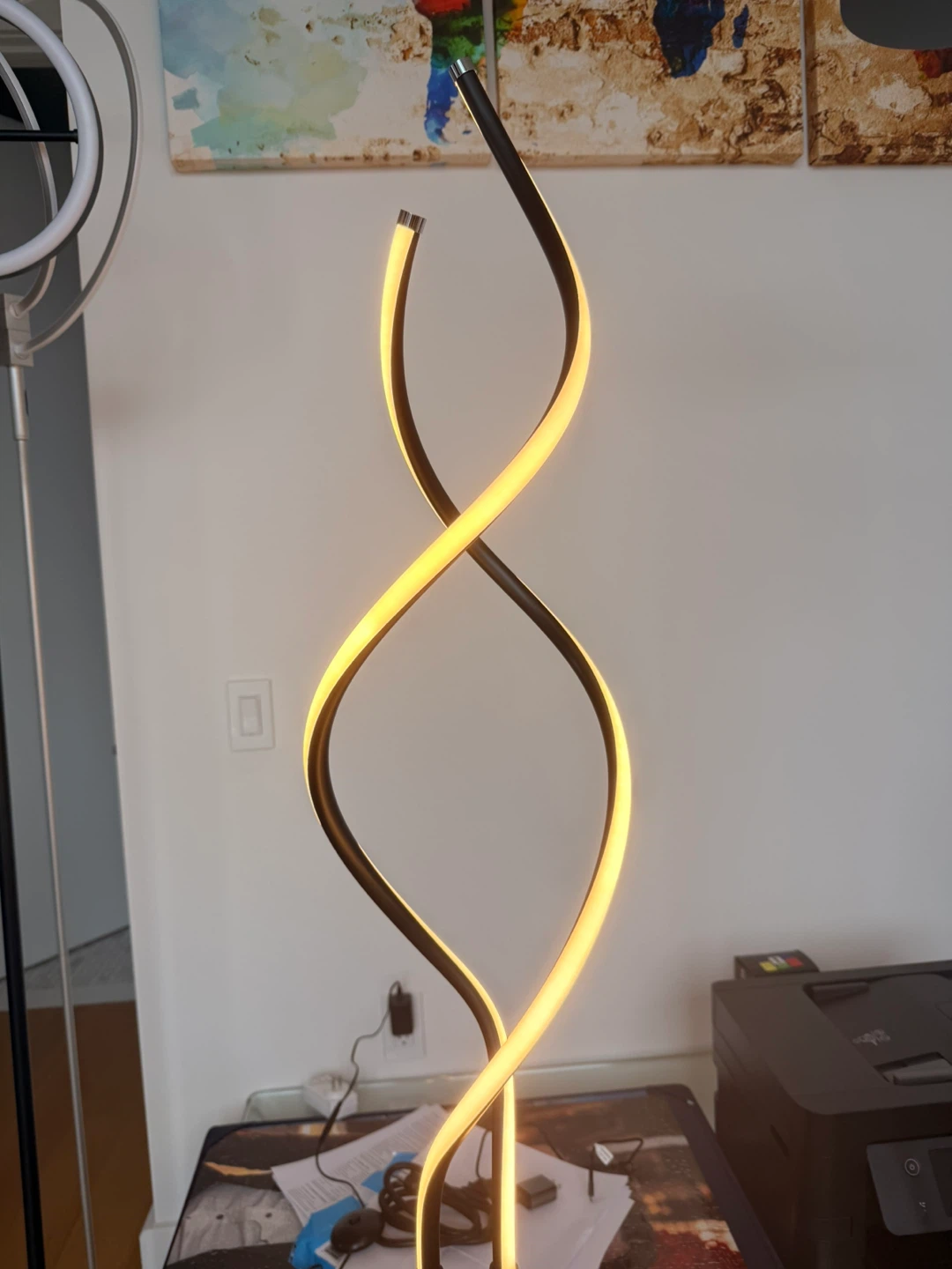 Modern LED Spiral Floor Lamp