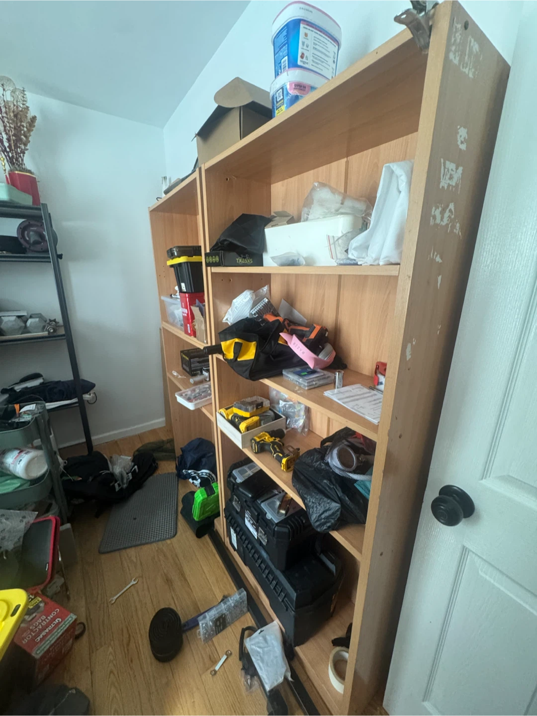 Two Wooden Bookshelves free pick up today - photo 2