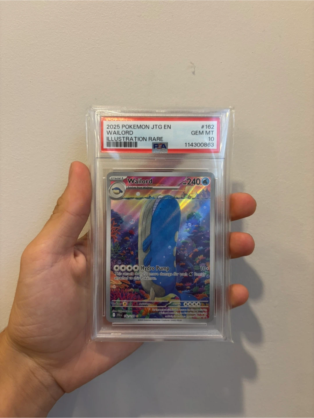 PSA 10 Wailord Illustration Rare Pokemon Card