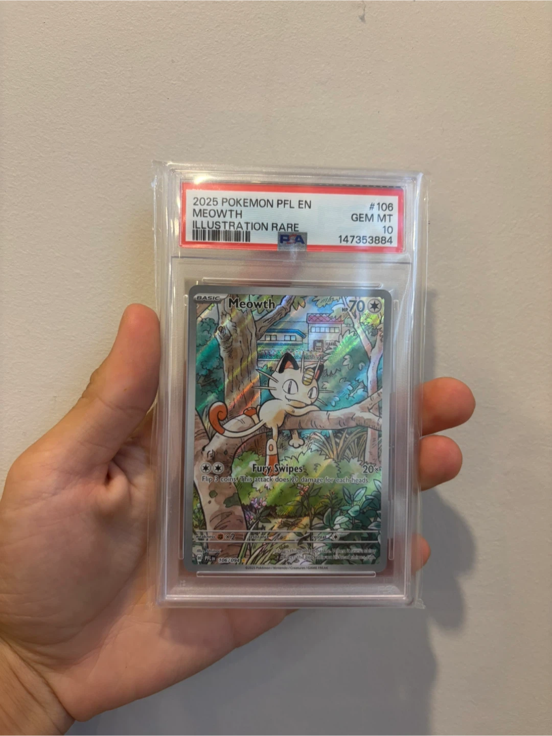 PSA 10 Meowth Illustration Rare Pokemon Card