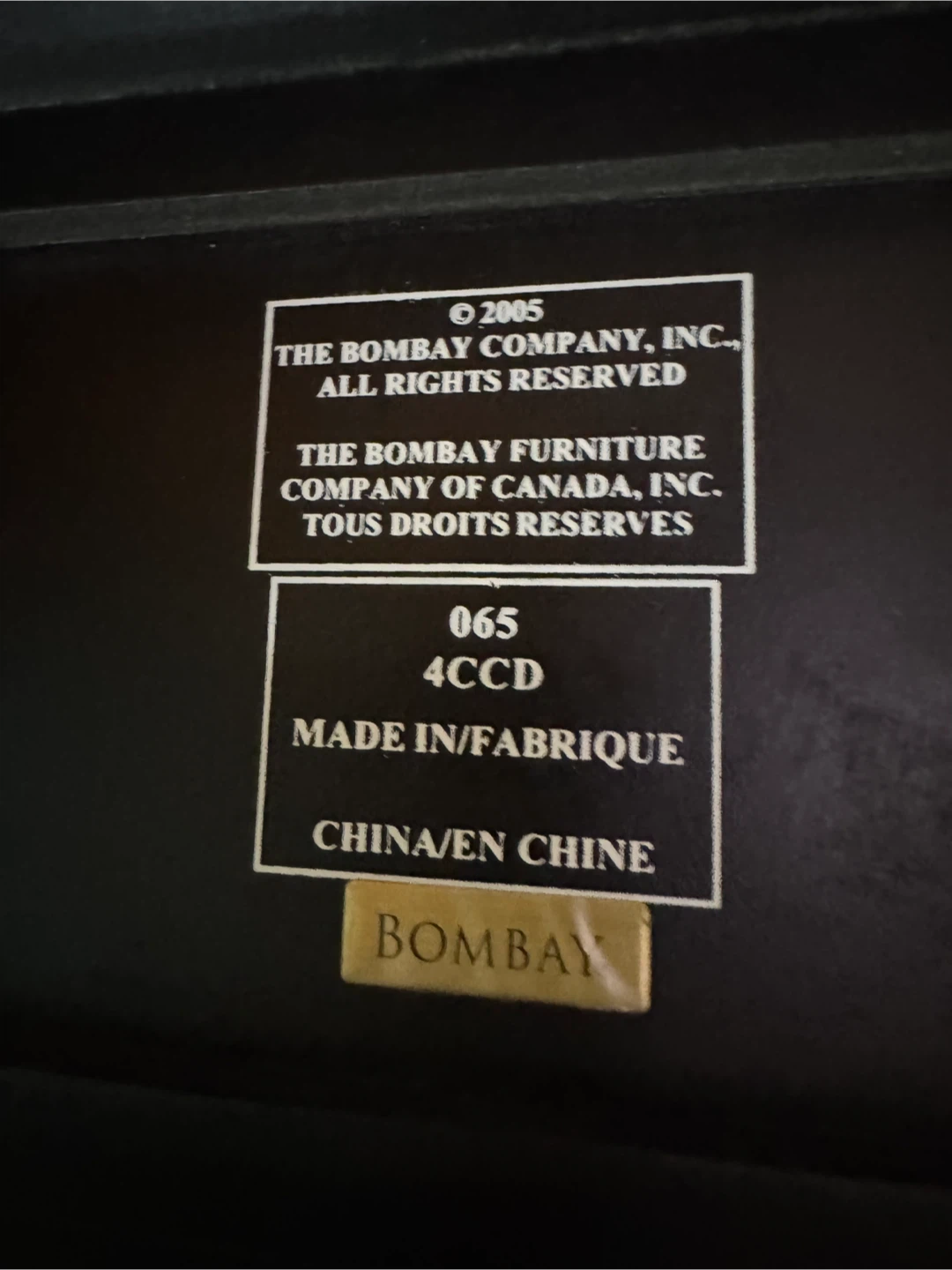 Bombay Company Table Clock - photo 3