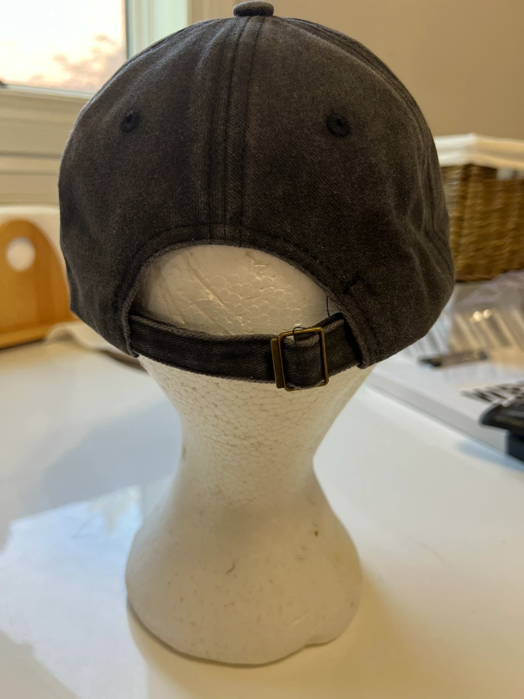 Dark grey baseball cap with heart and cross logo - photo 3