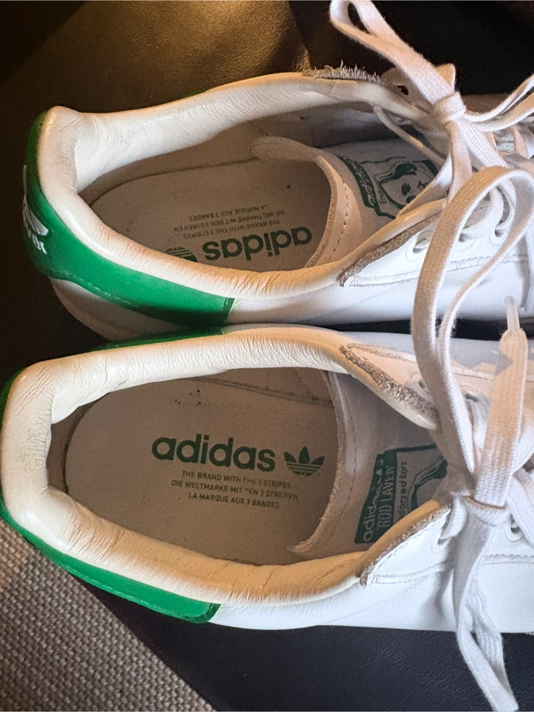 SALE Adidas Rod Laver White and Green Sneakers - photo 5