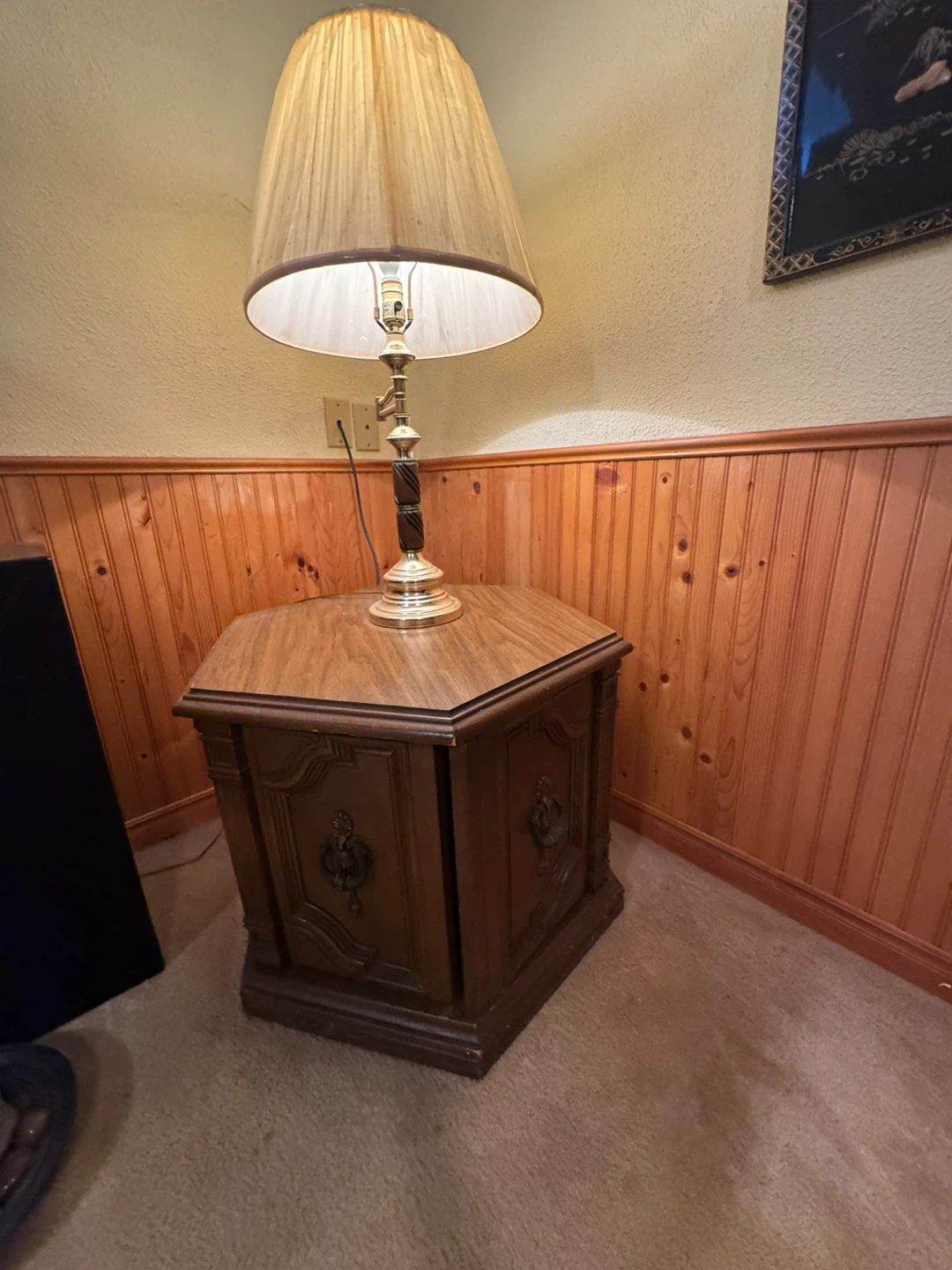 Vintage Hexagonal Side Table
