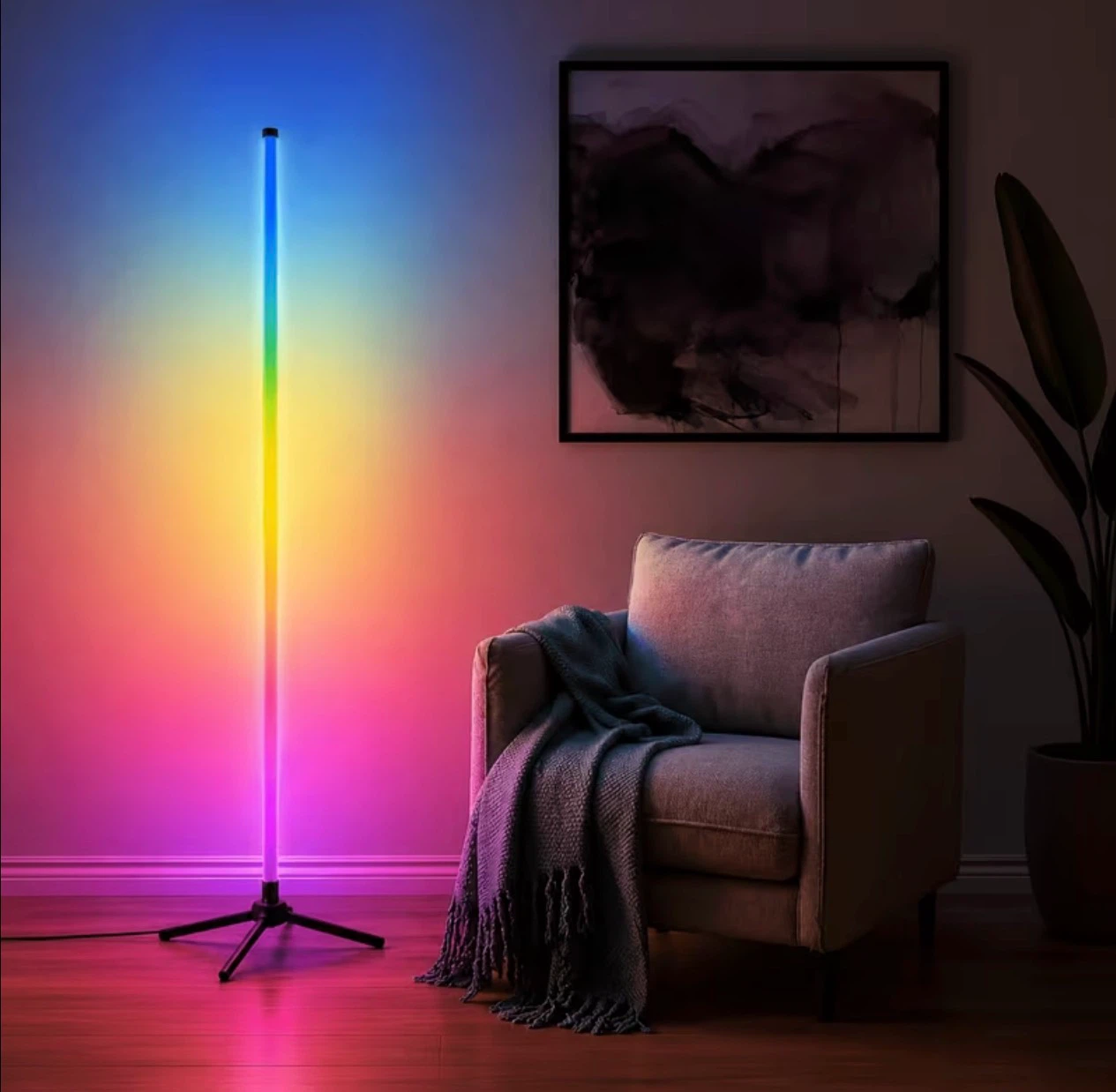RGB LED Colour-Changing Floor Lamp (BRAND NEW IN BOX) - photo 2