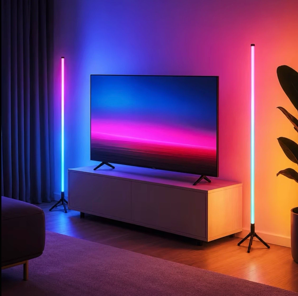 RGB LED Colour-Changing Floor Lamp (BRAND NEW IN BOX) - photo 3