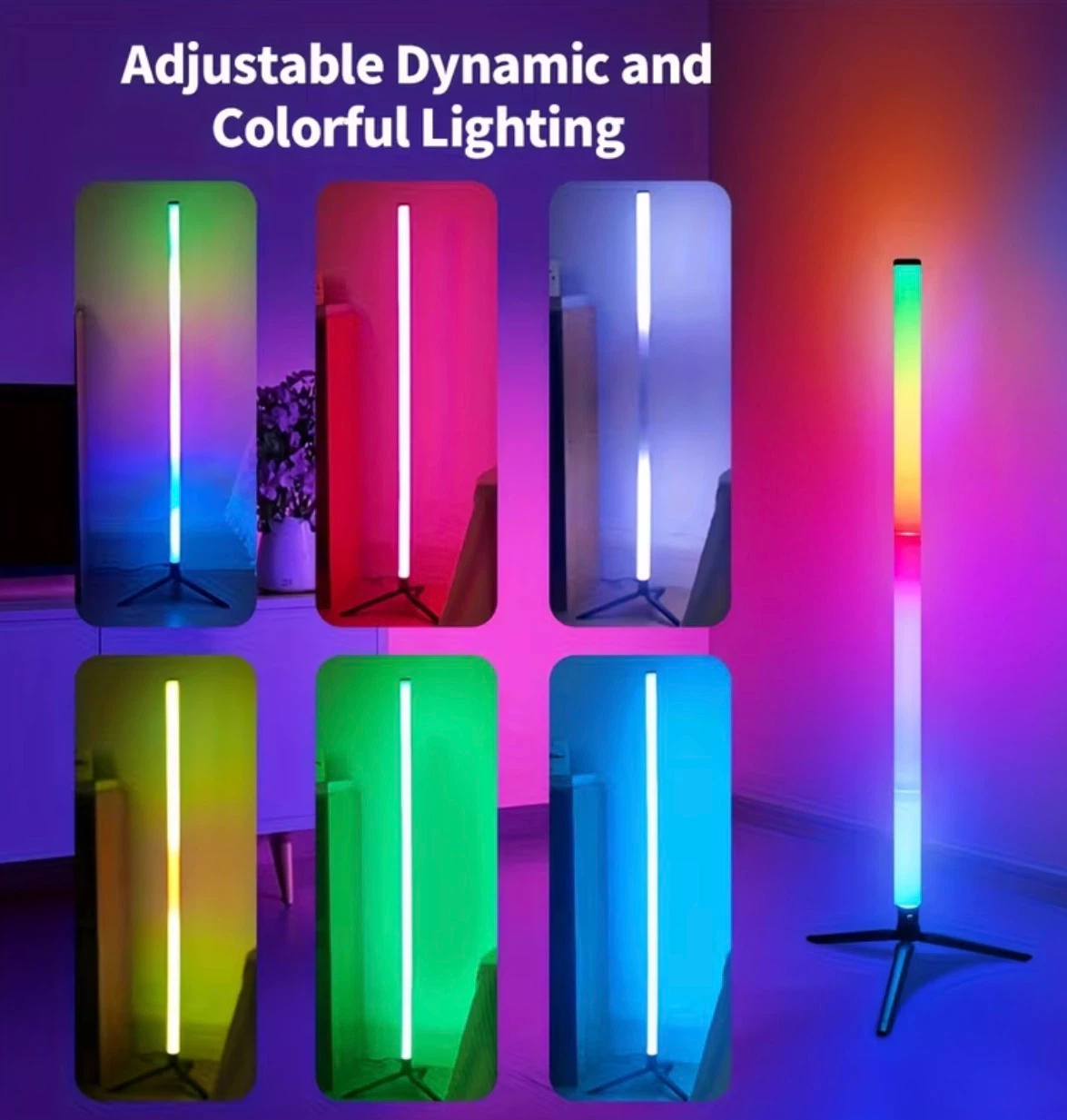 RGB LED Colour-Changing Floor Lamp (BRAND NEW IN BOX) - photo 4