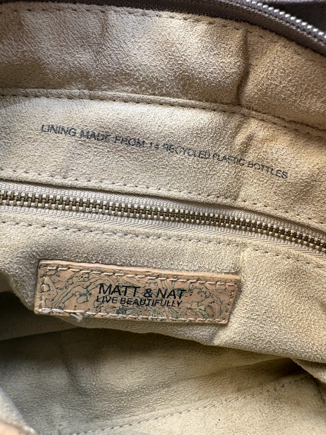 Matt & Nat “Sasha” Vegan Suede Satchel in Taupe Color - photo 3