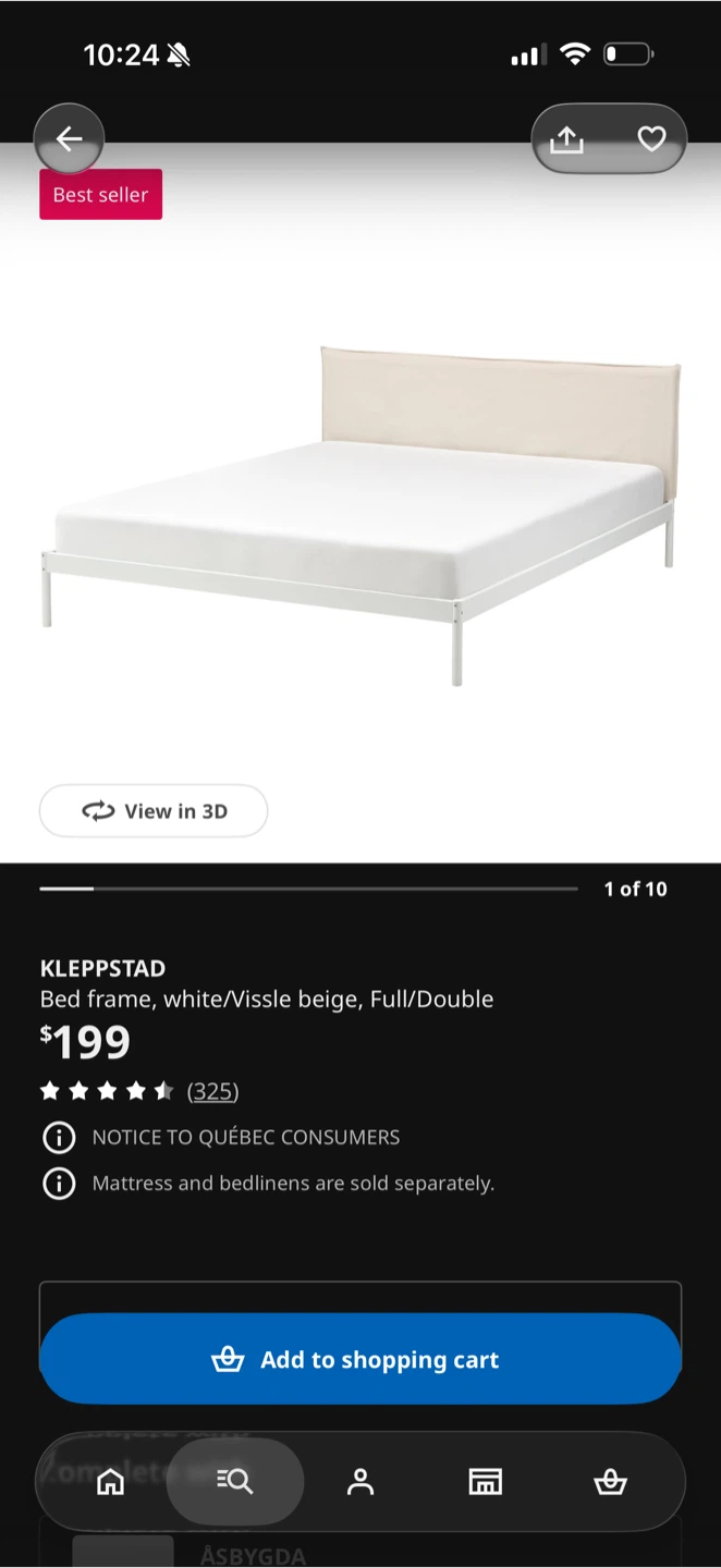 IKEA KLEPPSTAD Double Bed Frame - photo 4