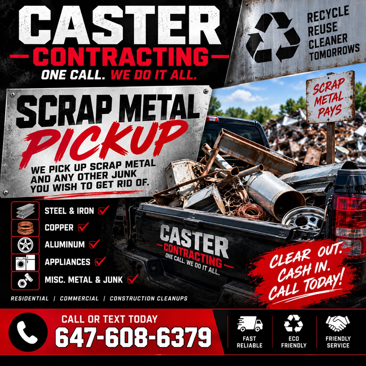 FREE - We Pick Up Your Scrap Metal and Appliances FREE