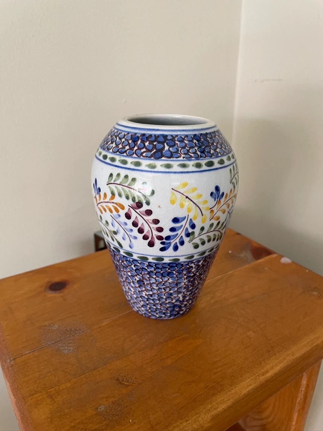 Vintage hand-painted Vase from Portugal