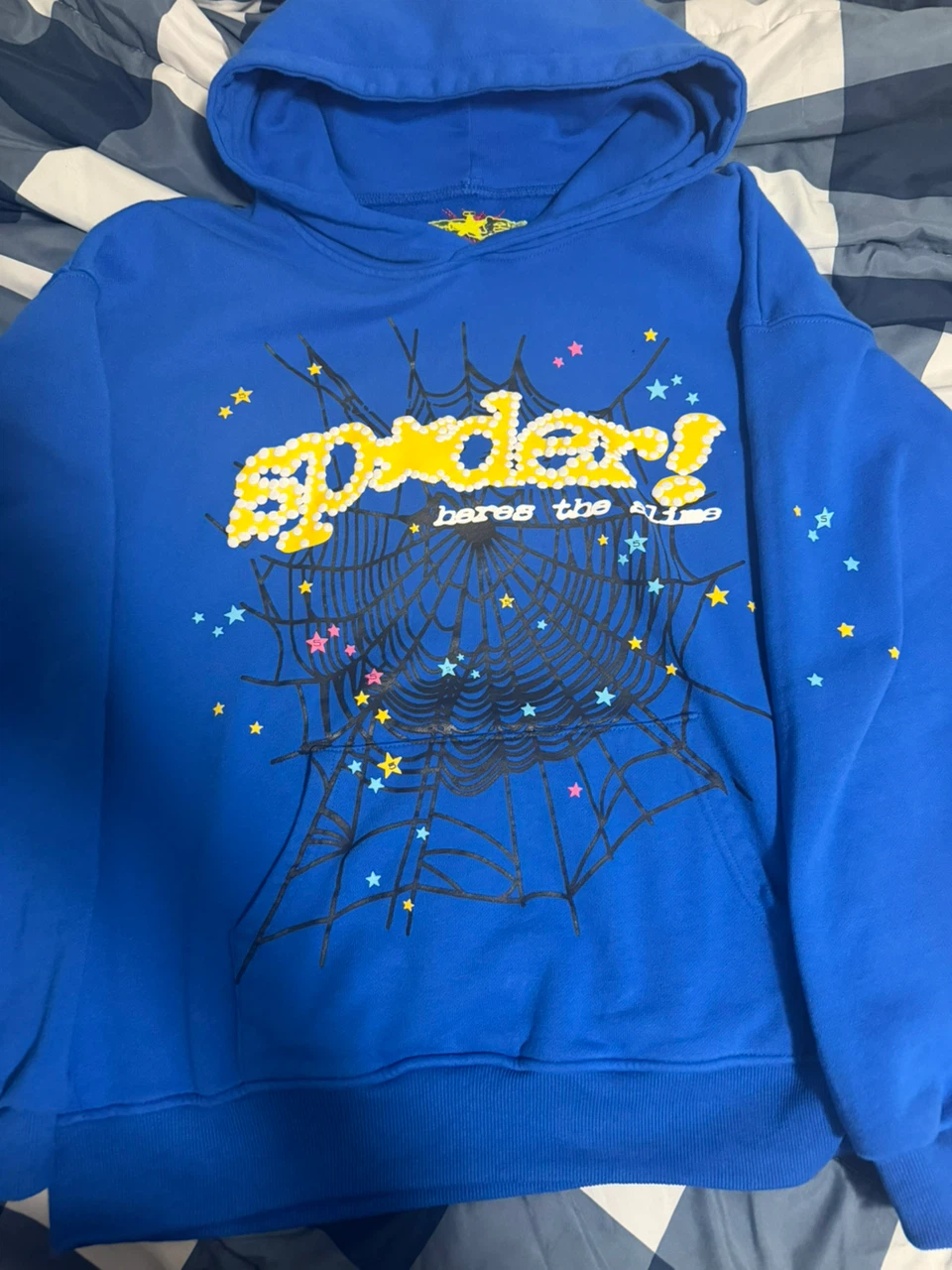 Sp5der Hoodie Blue