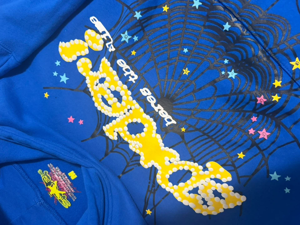 Sp5der Hoodie Blue - photo 4