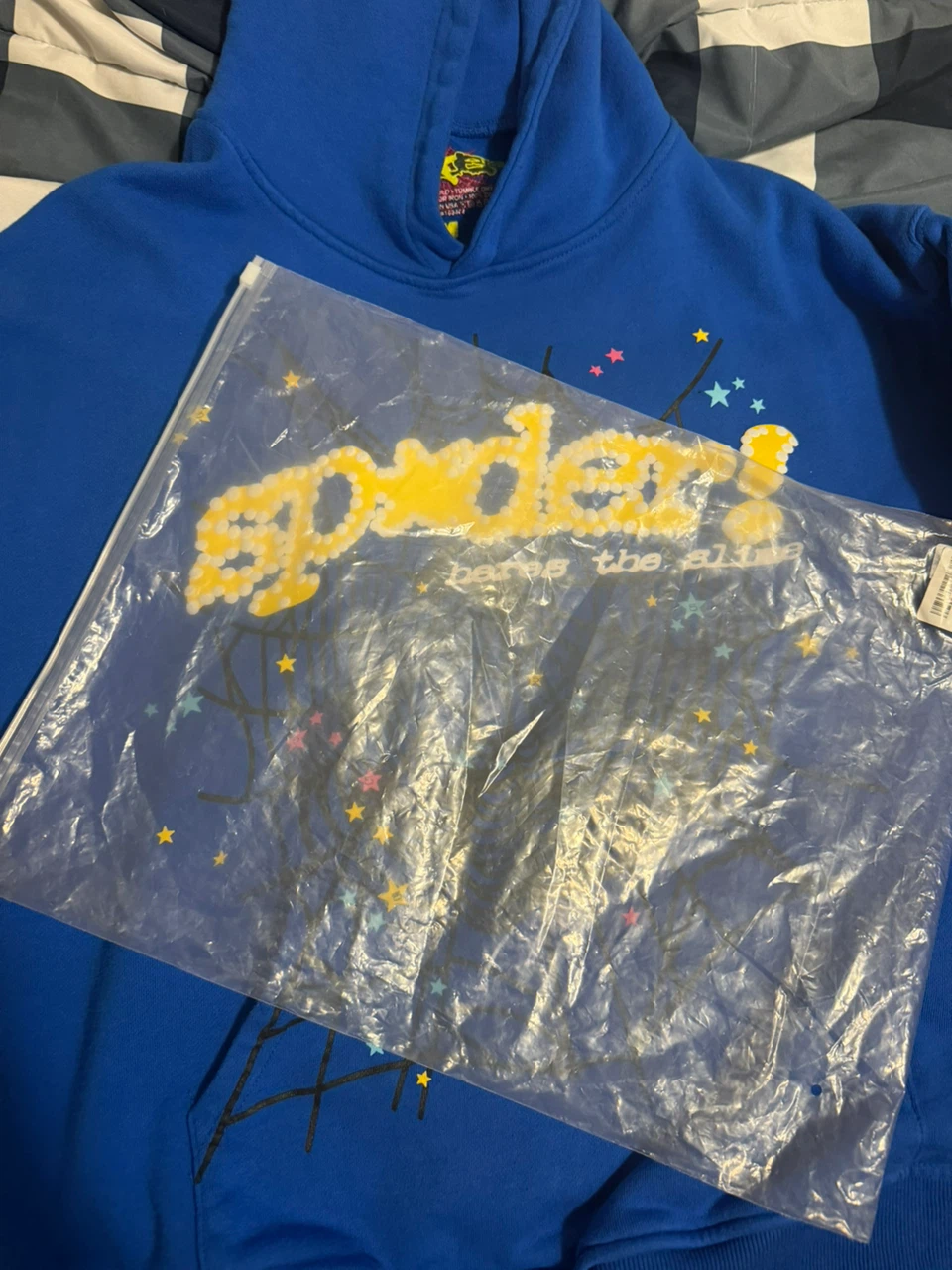 Sp5der Hoodie Blue - photo 5